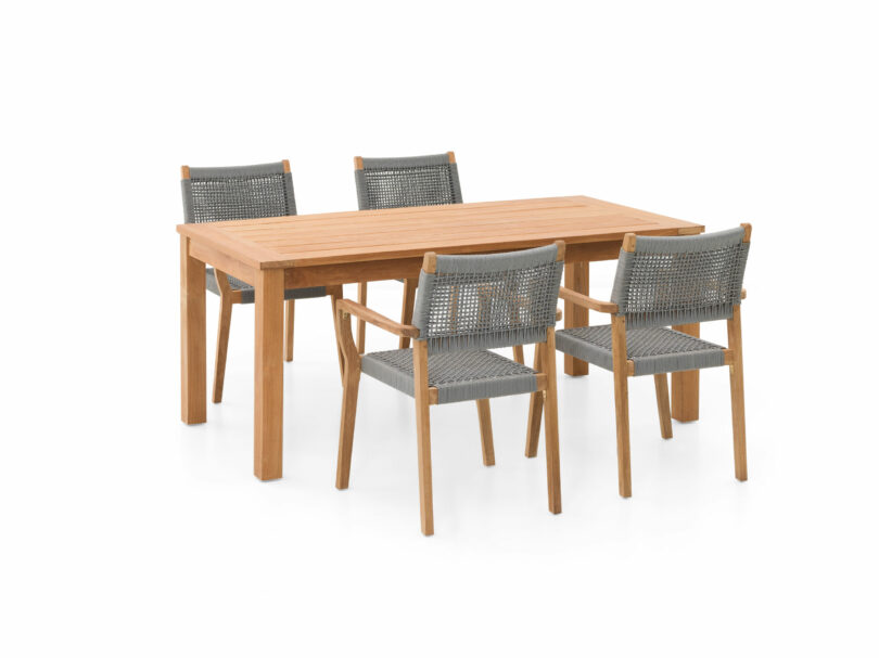 Teakový jedálenský set Calvi - Image 3